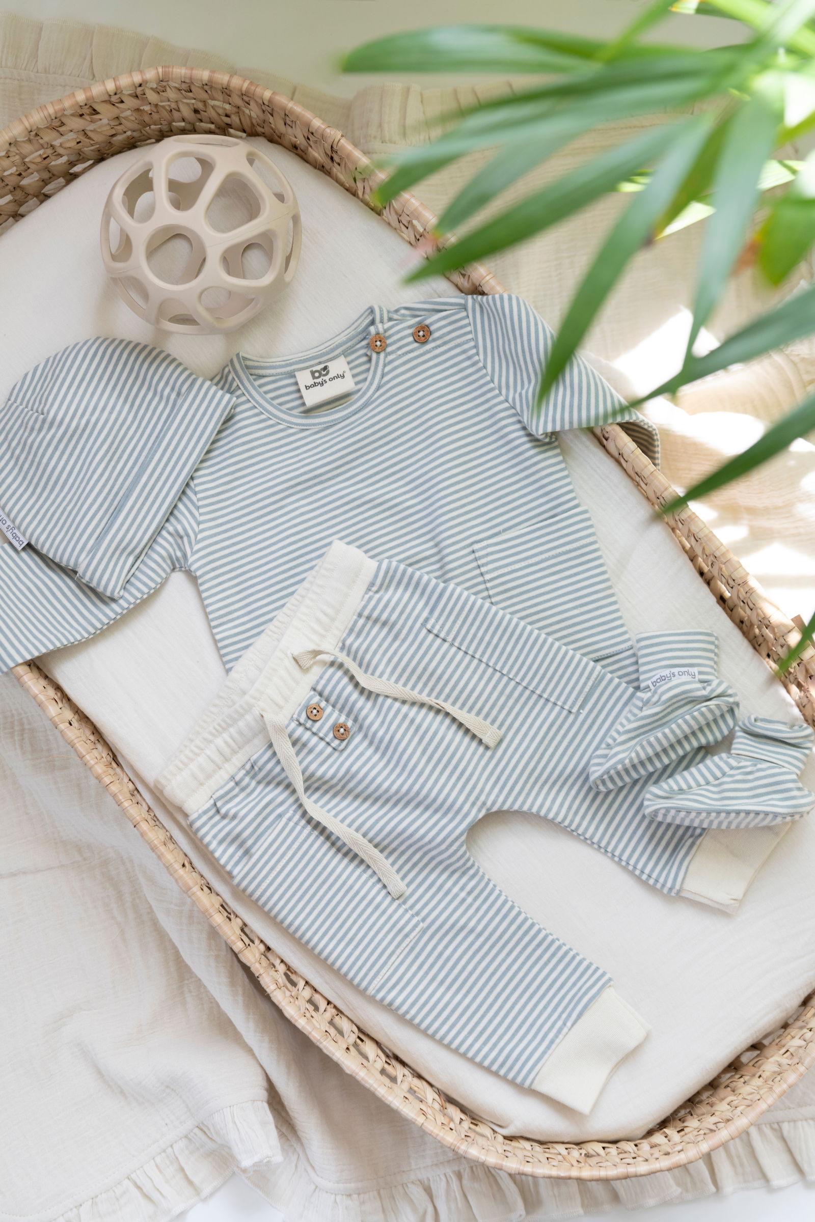 Sweater Stripe nordic blue - 80